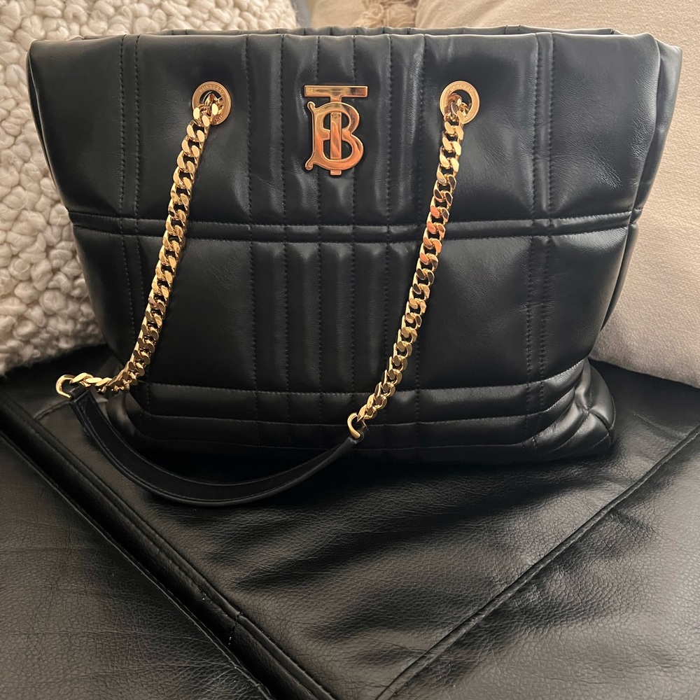 Burberry Quilted Leather Medium Lola Shopper